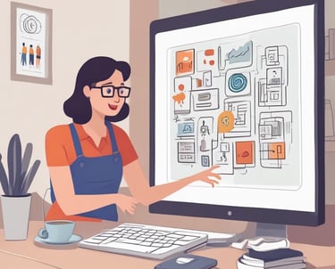 An elegant website UI design example.