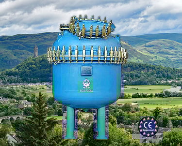 Glass lined storage tanks, open top type