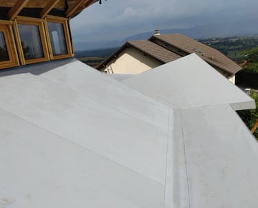 Toit, étanchéité membrane PVC