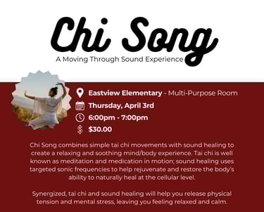 Chi Song events available in the southeastern Wisconsin