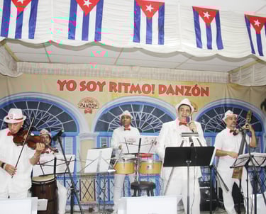 Maestro Bobby Ramirez and his band Su Majestad Ritmo! Danzon