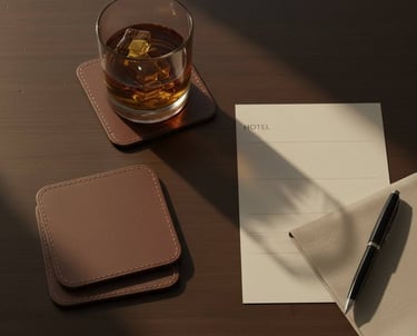 a notepad with a pen