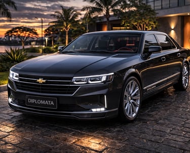 Chevrolet Opala Diplomata 2026 conceito moderno inspirado no clássico de 1990