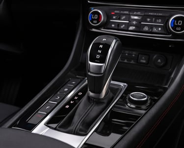 Interior do Chevrolet Equinox 2027 com transmissão automática de oito marchas