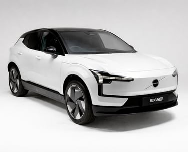 O Volvo EX30 original, que serviu de base para a versão adaptada para entregas