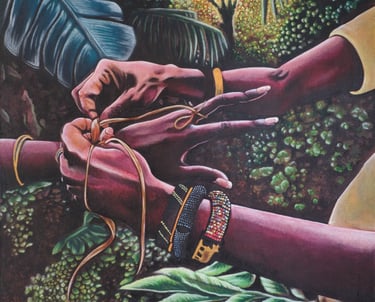 Panting of a pair of