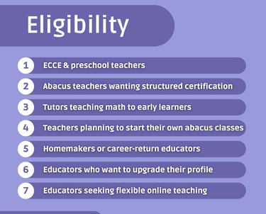 Educators learning finger abacus methodology for mental math with LevelUp Online Education