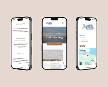 ein tablet und ein smartphone mit bildern einer website