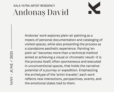 Andonas David_Artist Statement_Resident Artist_Kala Yatra Artist Residency_Nepal_2025