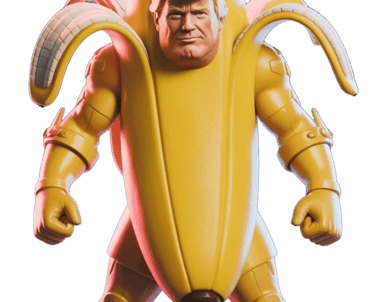 a man in a banana peely costume