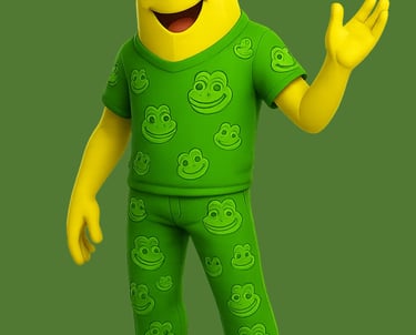 a banana banana peel character from the sponge - like character