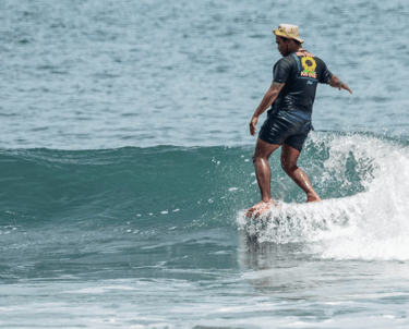 Ucup hanging five in Batukaras