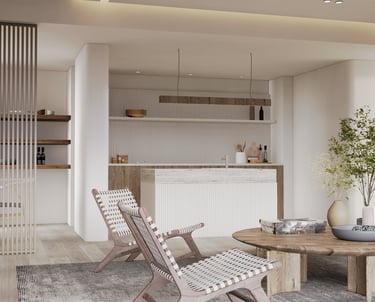 Wabi Sabi Interior mediterranean minimalistic luxury design