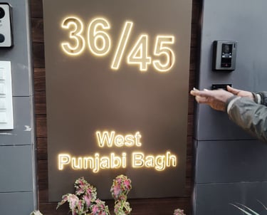 led sign board for name plates