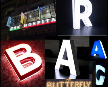 Led sign board, acp sign board, acrylic sign board