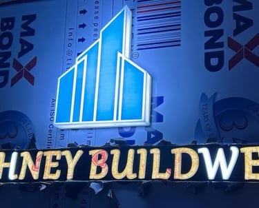 led sign board for building