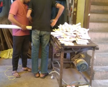 Manufacturing of Team on acp sign board