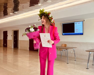 Laurea triennale presso Università Campus Bio-Medico di Roma.