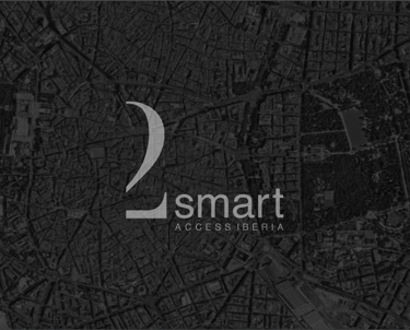 A map of a city with the logo of the company