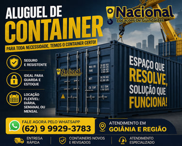 container para obra em goiania