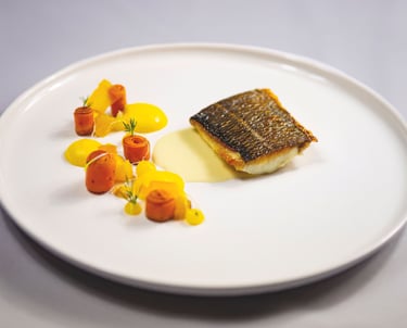 menu dégustation préparé par chef à domicile