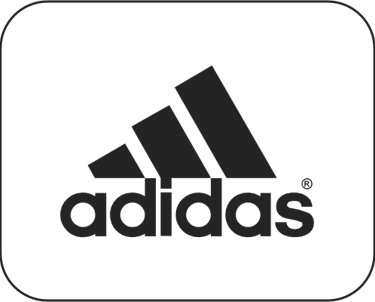 Logo da Adidas em preto e branco