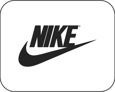 Logo da Nike em preto e branco