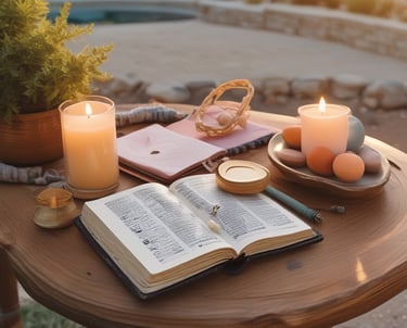 bible study in backyard