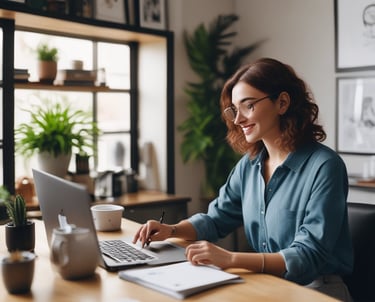 A creative workspace showcasing inspiring home office setups.