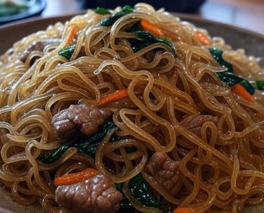 Japchae Noodles - Noodles of Asia