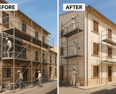 Rehabilitación profesional de fachadas en Mallorca