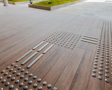Elemento tátil inox