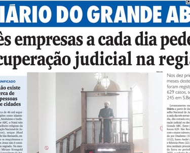 Reportagem no jornal DGABC
