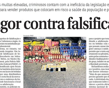 Reportagem no jornal Correio Braziliense