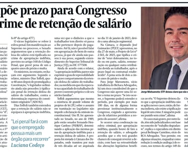 Reportagem no Valor Econômico