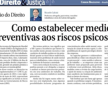 Artigo no Correio Braziliense