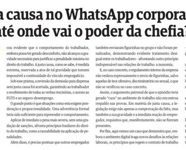 Artigo no jornal Folha de Pernambuco