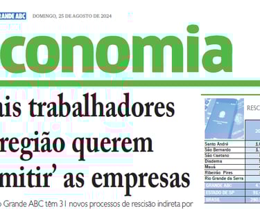 Reportagem no jornal Diário do Grande ABC