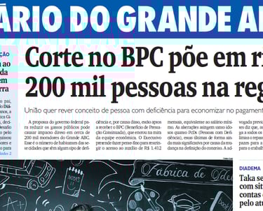 Capa do Diário do Grande ABC