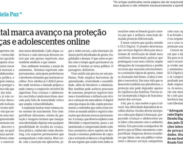 Artigo no jornal Diário de Pernambuco