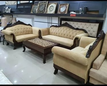 Wooden sofa by afsar sofa repair 