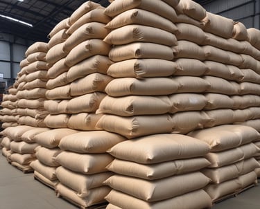 Close-up of workers sorting fresh ginger roots on a wooden table with natural light.