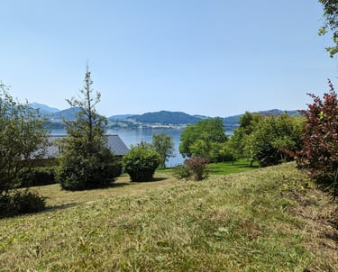 Gemähte Wiese in Gmunden