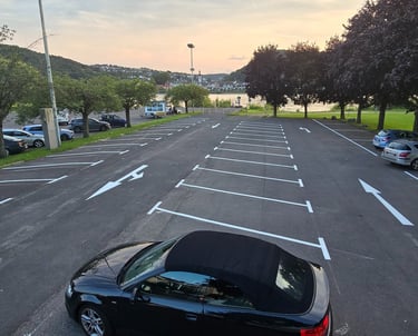 parkplatz markierung