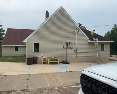 commercial roofing project