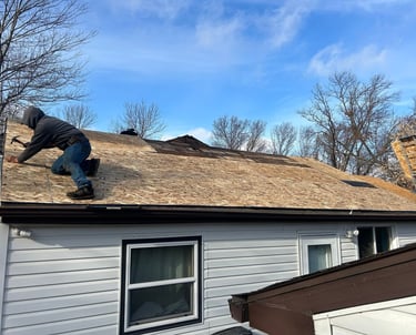 residential roofing project