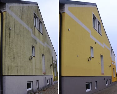 peinture extérieure d'une façade à Chevigny Saint sauveur