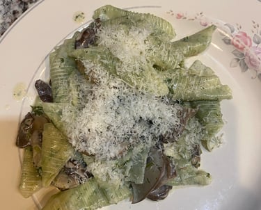 Garganelli with Mushroom Sauce