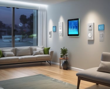 A modern solar energy installation showcasing renewable technology.