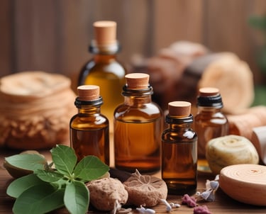 A serene spa setting with calming decor and candles.